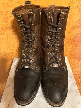 Chippewa Leather Lace-Up Boots